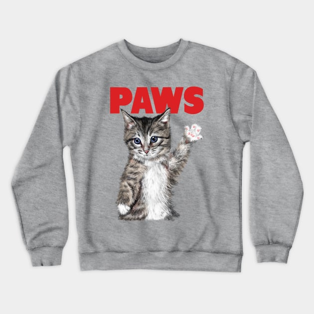 PAWS Crewneck Sweatshirt by Vincent Trinidad Art